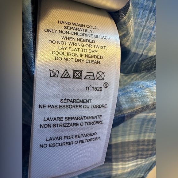 Lauren Ralph Lauren womens top blue off shoulder short sleeve shirt size Medium - Picture 7 of 7